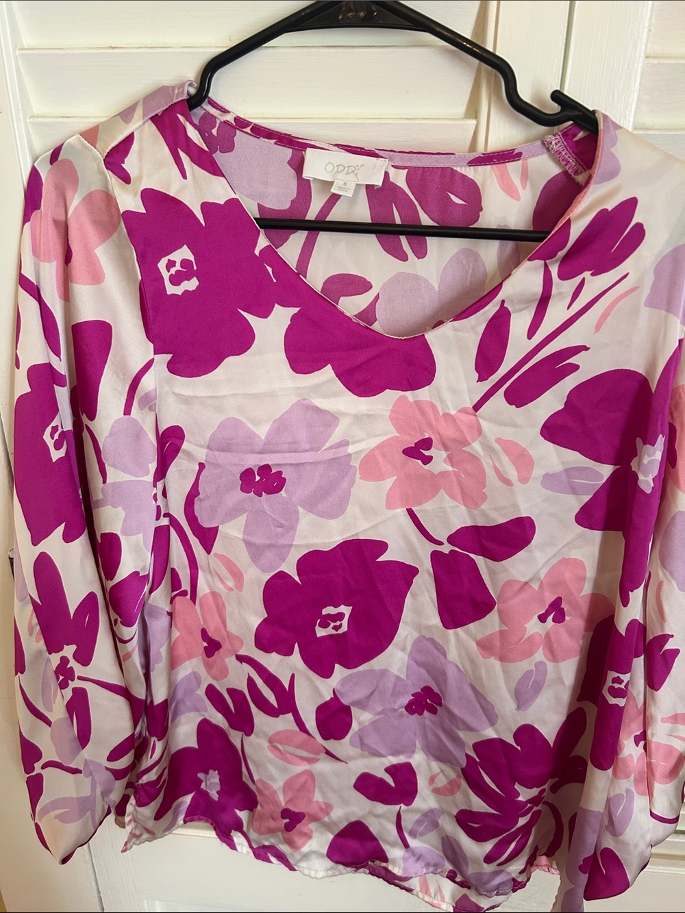 ODDY Pink & Magenta Floral Blouse